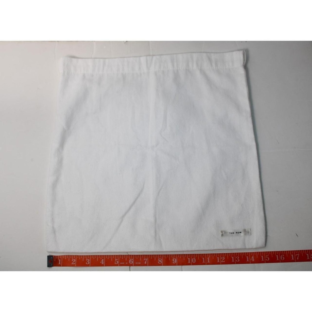 The Row White 15.5x15.5 Dust Bag Missing Ribbon Drawstring – 5